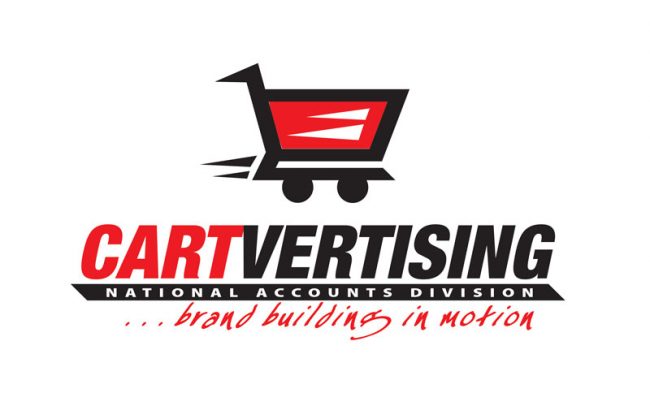 Cartvertising logo designed by David Trotter @ Blue Dot Agency