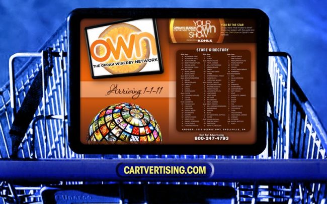 Cartvertising ad designed by David Trotter @bluedotagency