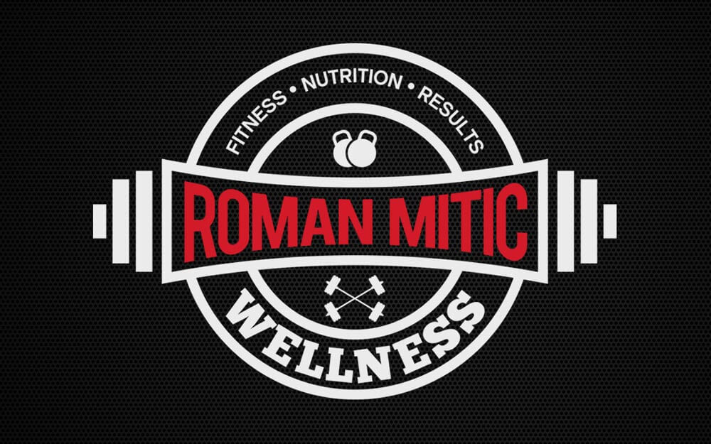 Roman Mitic Fitness logo designed by David Trotter @bluedotagency