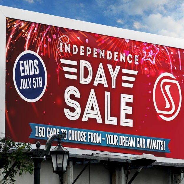Billboard design by Bluedot designers for Southern Star Automotives in Duluth, GA
