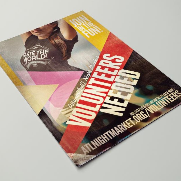 Blue Dot Agency volunteer poster for AINM